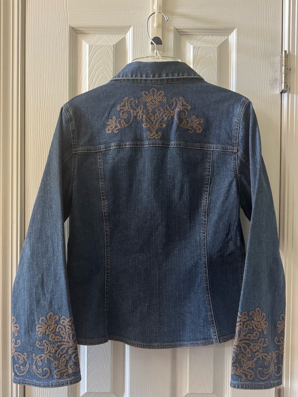 Embroidered Denim Jacket • Boho Western • Statement Jean Jacket
